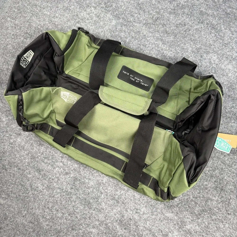NWT Bagsmart 43L Paz Duffle Backpack Olive Green Black Travel Gym Weekend